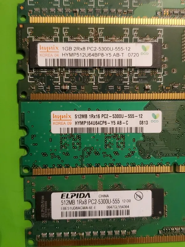 Модуль памяти Hynix 6GB(6x1GB) 1Rx8 PC2-6400U, Desktop Memory RAM — фото лота 2