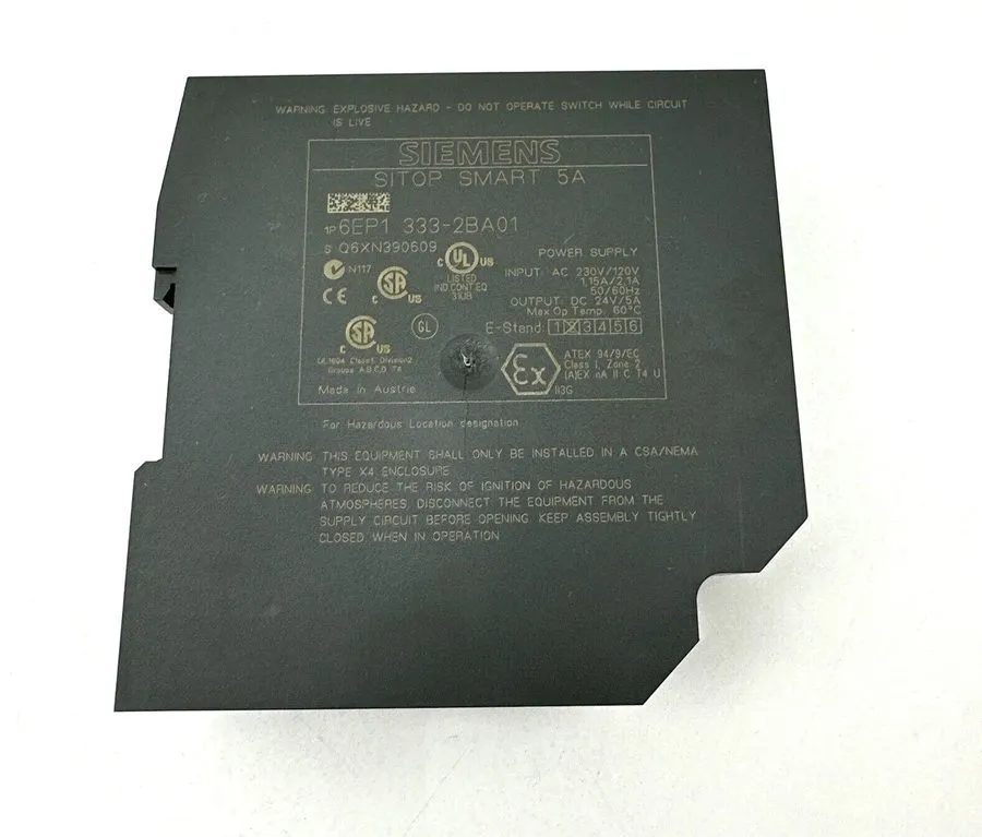 Блок питания Siemens SITOP smart 120 W power supply 6EP1333-2BA01
