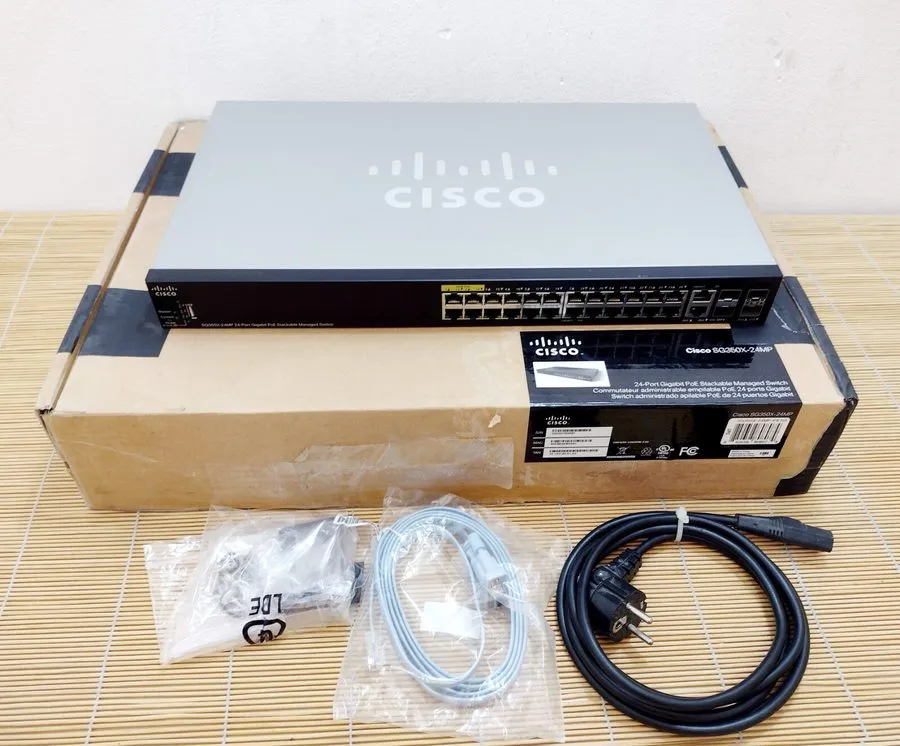 Коммутатор CISCO SG350X-24MP-K9 24 port Gigabit PoE Stackable Network Switch