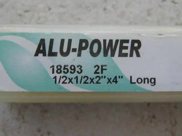 Режущий инструмент YG1 1/2 x 1/2 x 2 x 4 " ALU-POWER 2 Flute Carbide Long End Mi — фото лота 1