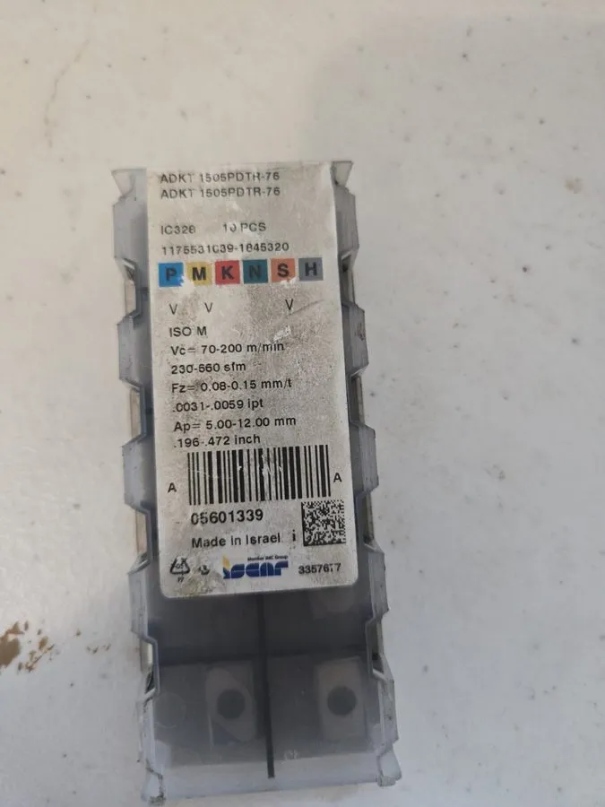 Режущий инструмент Iscar Carbide Milling Insert ADKT 1505PDTH-76 Indexable Inser — фото лота 1