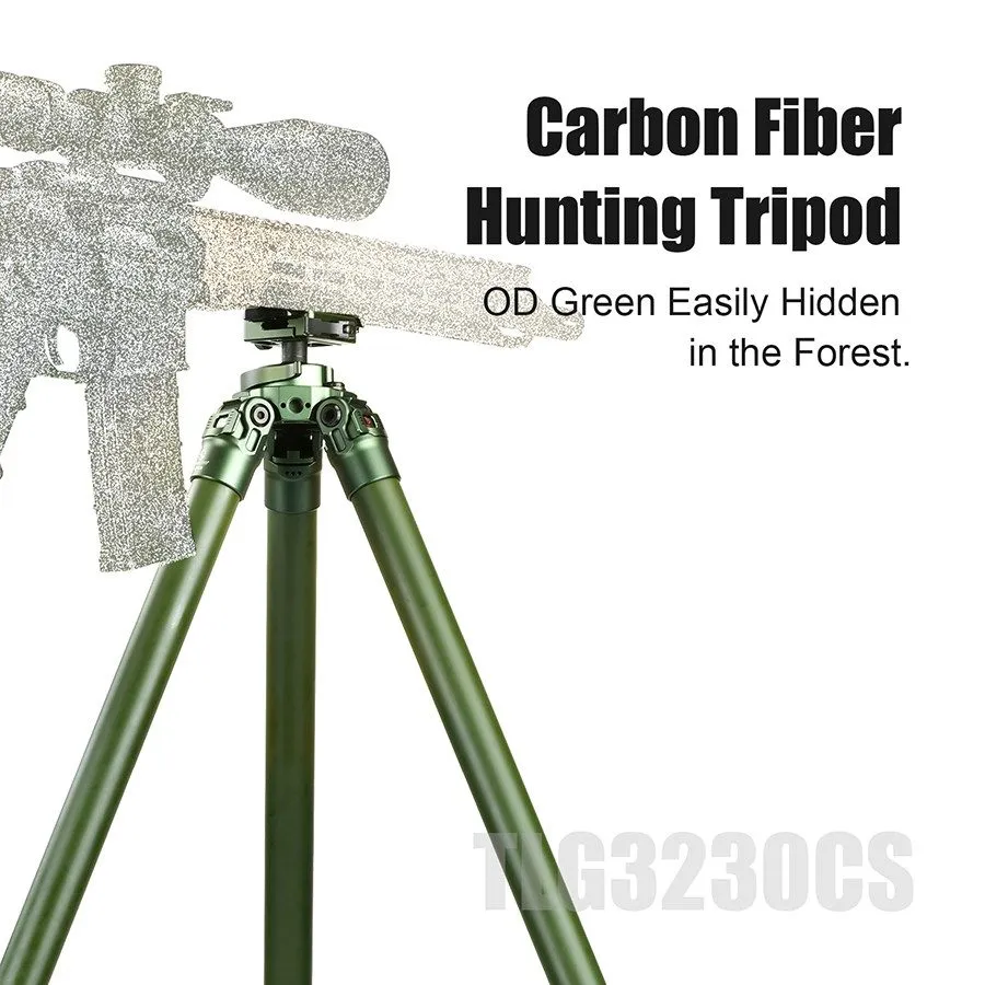 Оборудование видеонаблюдения Sunwayfoto TLG3230CS OD Green Carbon Tripod, Lever  — фото лота 1