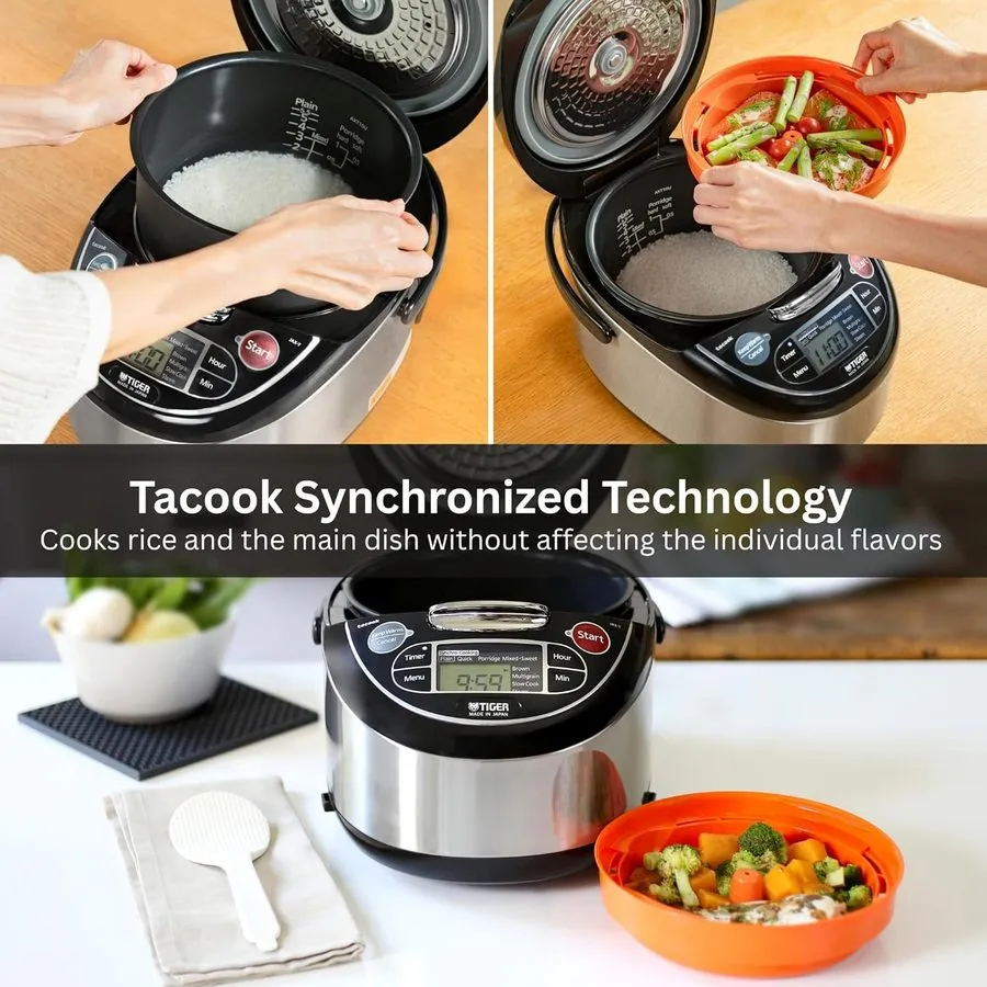 Рисоварка TIGER JAX-T10U-K 5.5-Cup (Uncooked) Micom Rice Cooker and Warmer with  — фото лота 4