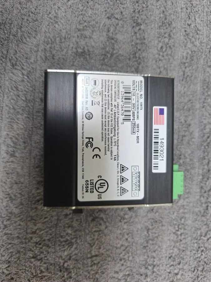 Коммутатор Red Lion N-Tron 108TX-MDR Unmanaged Ethernet Switch 10/100BASETX 8-Po — фото лота 1