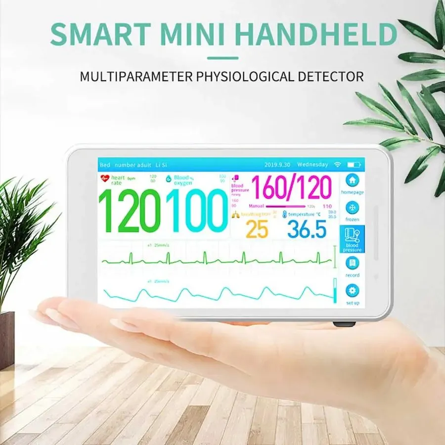 Монитор пациента Portable 5.5-inch Touch Screen 6 Parameters Patient Monitor Vit — фото лота 1