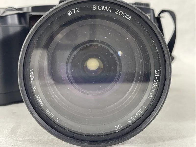 Объектив Sigma SA-5 Camera & Lens Bundle SIGMA Zoom 28-200mm Lens EF-430 Flash — фото лота 1