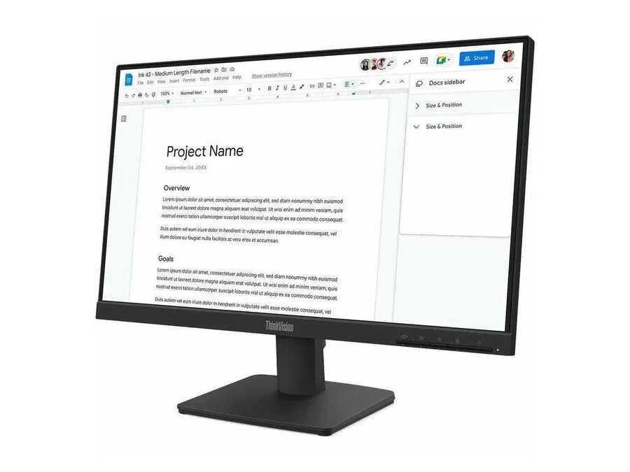 Монитор Lenovo ThinkVision S22-4e 21.5" Monitor FHD, IPS, HDMI, VGA (64CBKAT6US)