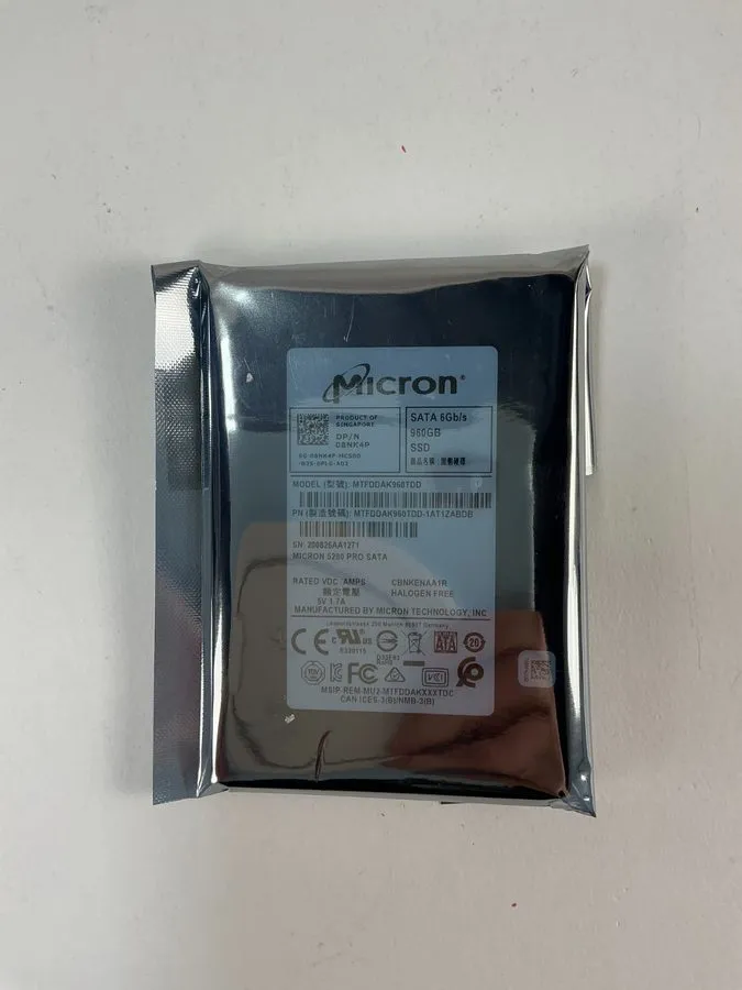SSD-накопитель XMWMK Dell MICRON 960GB 2.5" SATA 6Gbs Mixed Use SSD MTFDDAK960TD