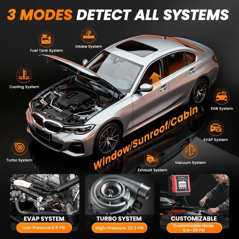 Автосервисное оборудование Automotive Smoke Machine With Pressure Decay Vacuum T — фото лота 2