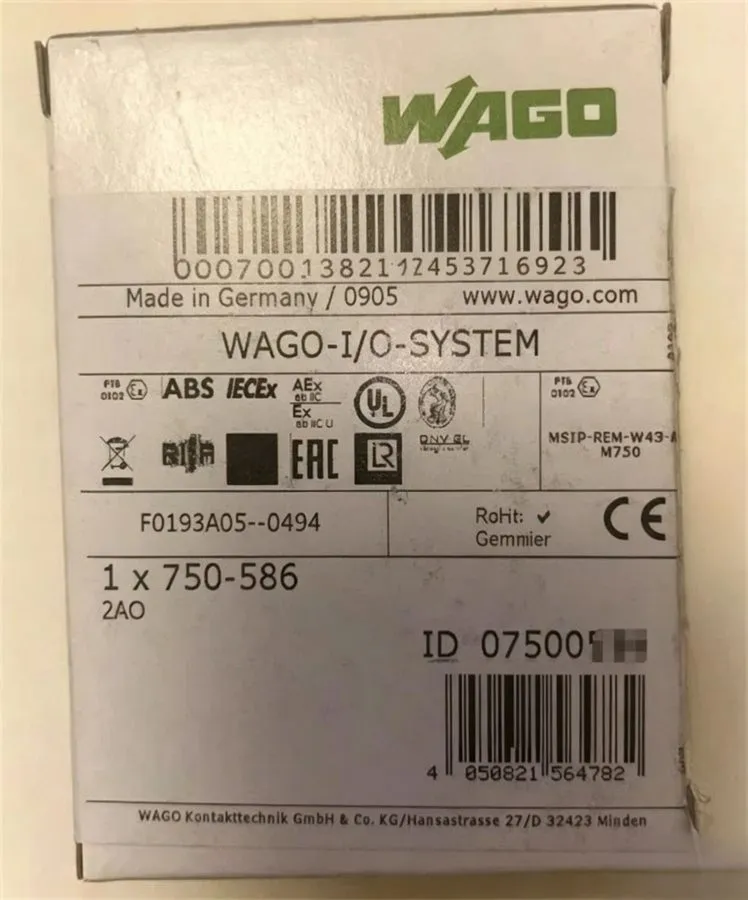 ПЛК Wago 750-586 Buscoupler DeviceNet Module PLC