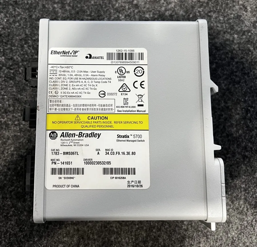 Коммутатор Allen Bradley 1783-BMS06TL Ser A Stratix 5700 Managed Switch 6 Port