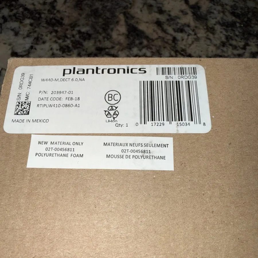 VoIP-шлюз Plantronics Headset 203947-01 Savi W440-M Wireless DECT 6.0