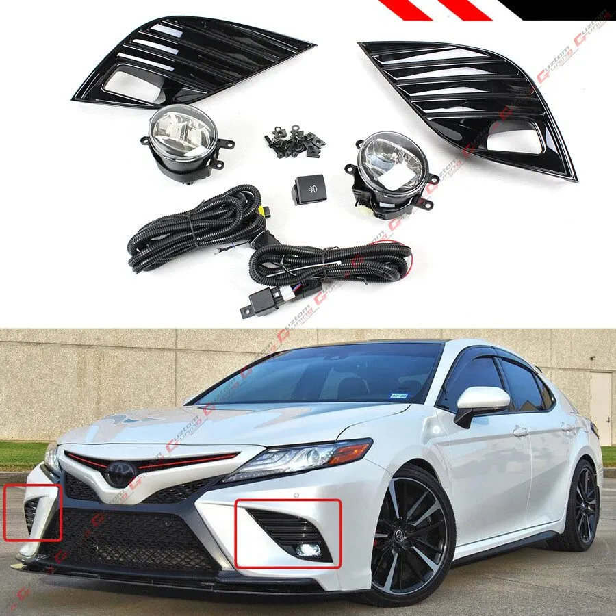 Складское оборудование для 18-2020 TOYOTA CAMRY SE XSE FOG LAMP BEZEL COVER + CL