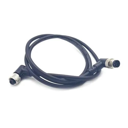 Датчик 3.28ft M12 12 Pins Male to Female Connector Cable, A Code Straight Profib