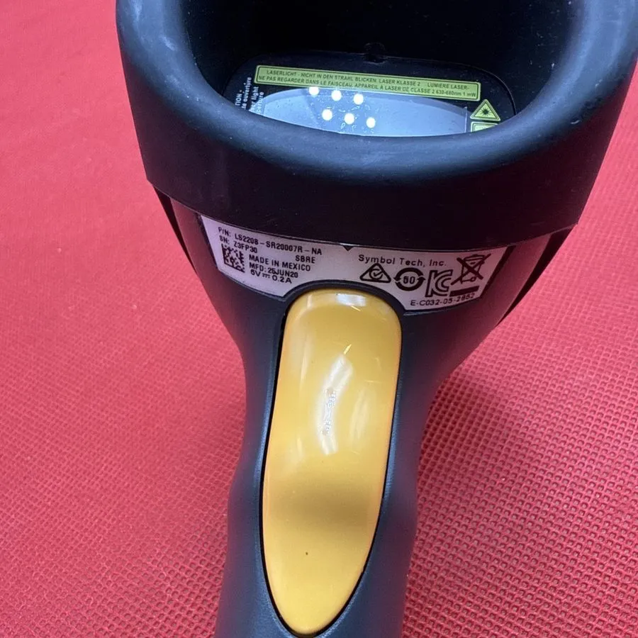 Сканер штрих-кода MOTOROLA SYMBOL LS2208-SR20007R LASER BARCODE SCANNER ONLY — фото лота 1