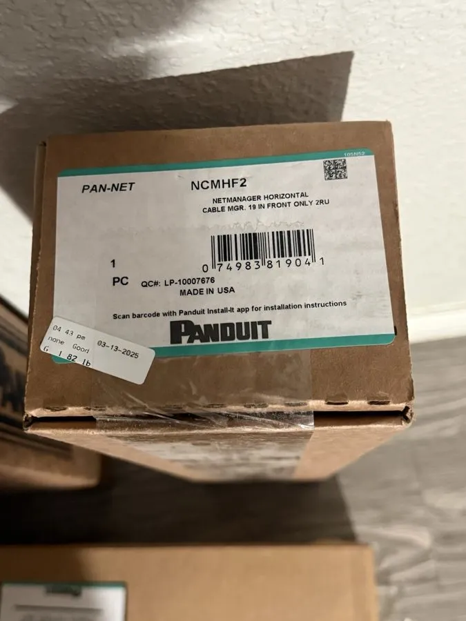 Кабель Panduit Pan-Net NCMHF2 NETMANAGER HORIZONTAL CABLE MGR 19" FRONT 2RU