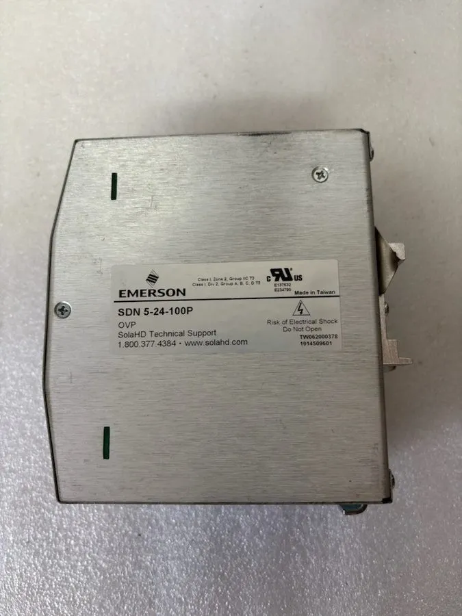 Блок питания Emerson SolaHD SDN 5-24-100P Power Supply 24VDC 5A 120W DIN Rail Mo