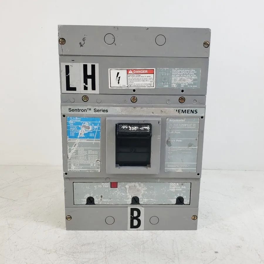 Автоматический выключатель SIEMENS SENTRON CIRCUIT BREAKER JXD63B400 400 AMP 3-P