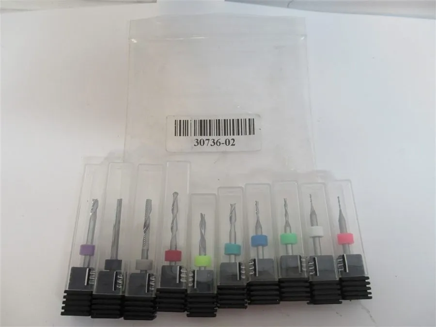 Режущий инструмент 30736-02 Solid Carbide Carving & Engraving End Mill Bits (PK  — фото лота 1
