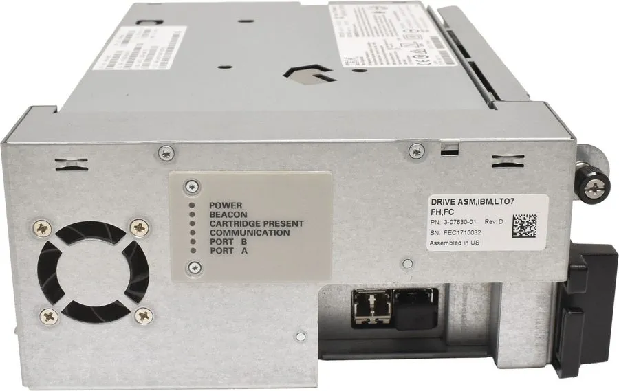 Ленточный привод IBM LTO Ultrium 7 LTO-7 FH FC 6 / 15TB SAS 8G Tape Drive 00VJ49 — фото лота 1
