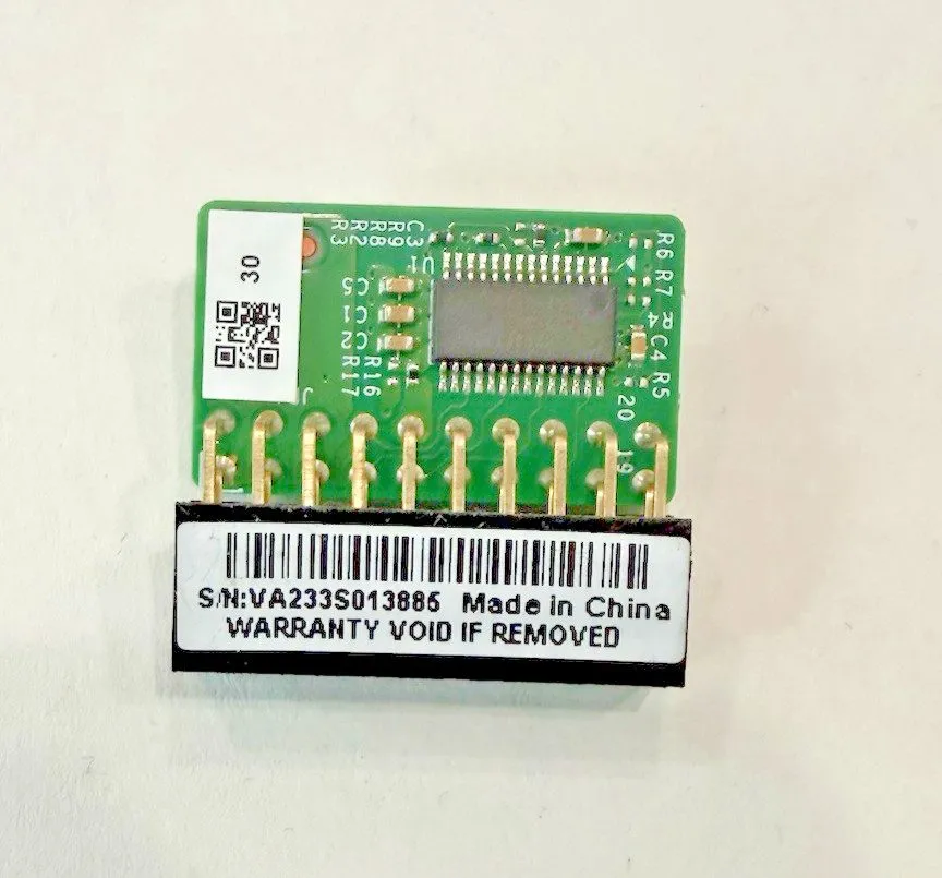 Модуль TPM Supermicro AOM-TPM-9665V-S Rev 1.01 TPM 2.0 20-Pin Module Vertical — фото лота 1