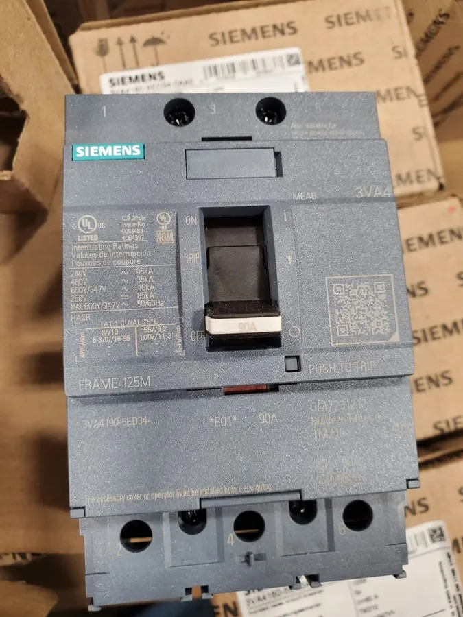 Автоматический выключатель Siemens 3va4190-5ed34-0aa0 90amp circuit breaker type