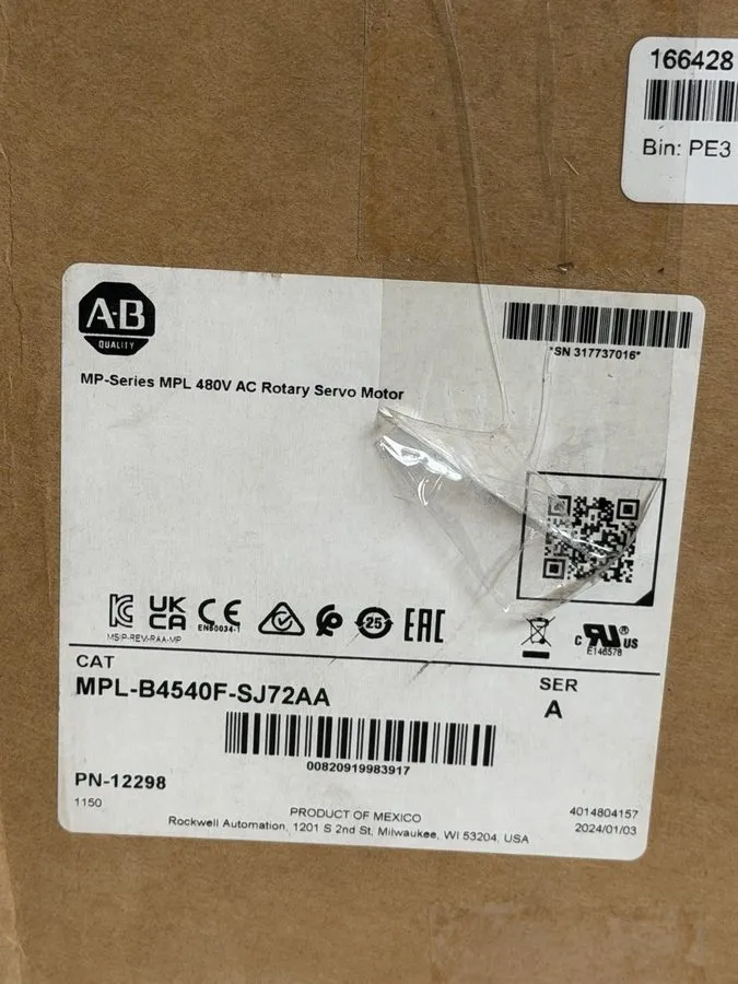 Серводвигатель MPL-B4540F-SJ72AA ALLEN BRADLEY Servo Motor