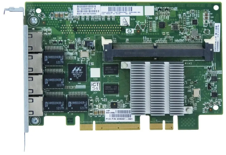 Сетевая карта NETWORK NIC ADAPTER HP 491838-001 NC375i QUAD PORT PCIe x8 + 256MB