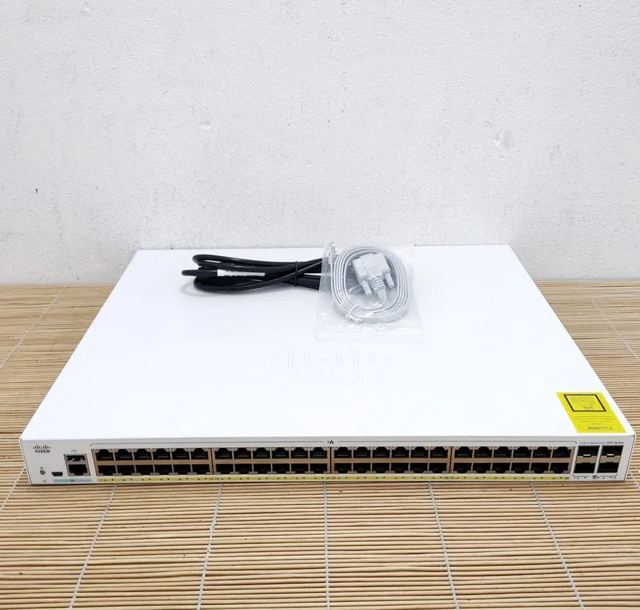 Коммутатор Cisco CBS350-48P-4X 48x 10/100/1000 PoE+ ports 370W 4x 10 Gigabit SFP