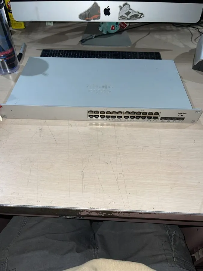 Коммутатор Cisco Meraki MS225-24P 24-Port Gigabit PoE Switch UNCLAIMED Factory