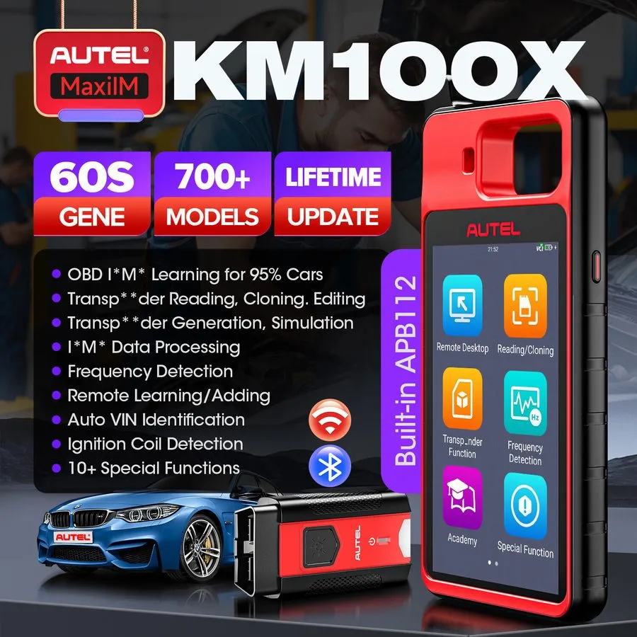 Диагностический сканер Autel MaxiIM KM100 KM100X KM100E Key FOB Generation Auto 