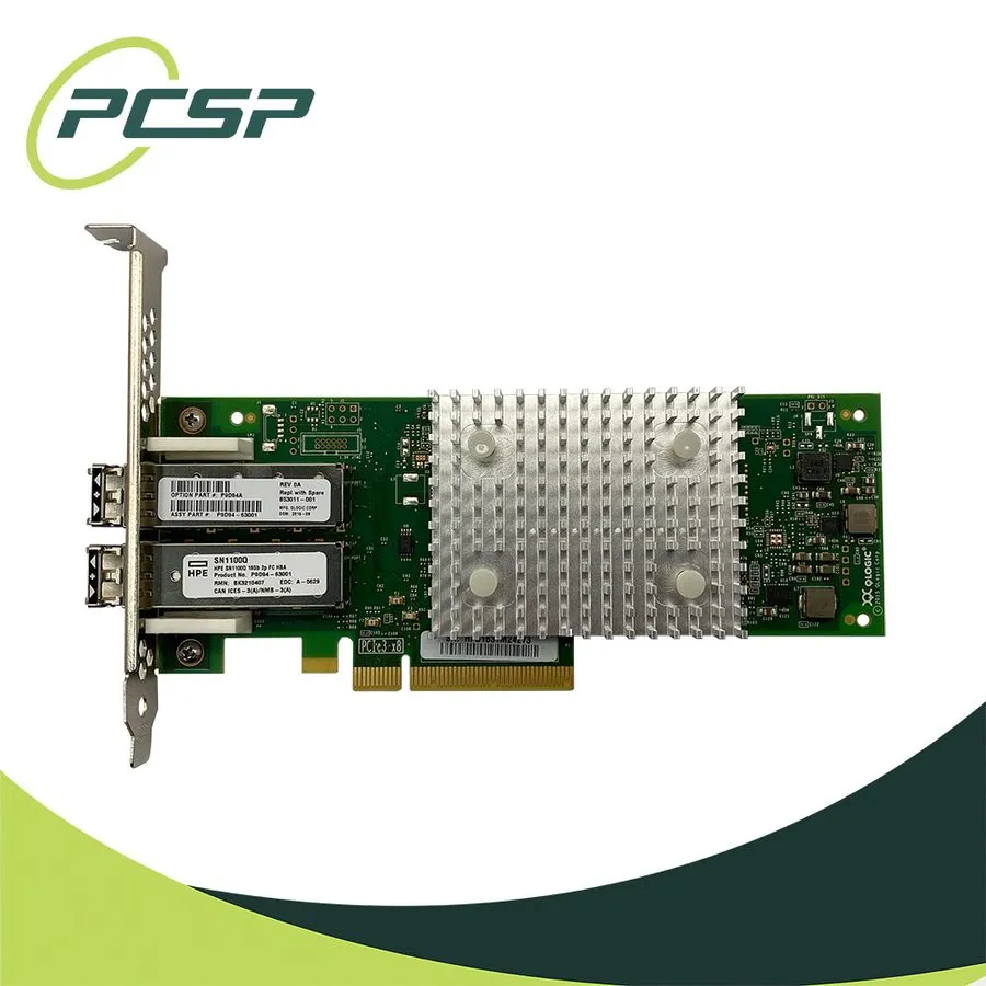 Контроллер HPE QLE2692-HP SN1100Q 16GB Dual 2-Port FC HBA 853011-001 w/ SFP Tran