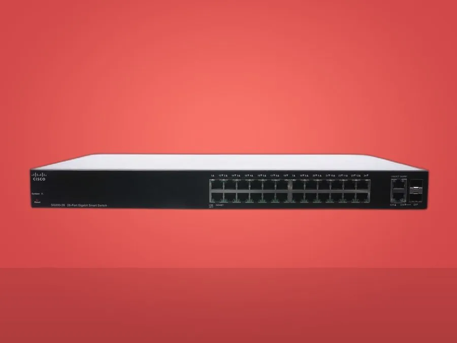 Коммутатор Cisco SG200-26P 26-Port Gigabit PoE Smart Switch 100W Budget