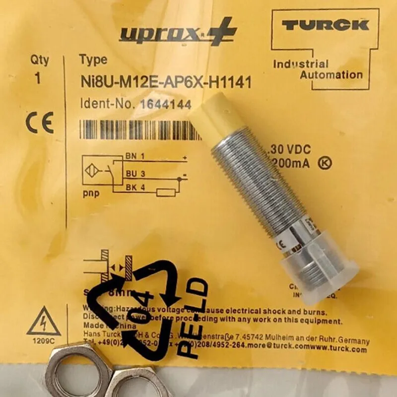 Датчик приближения TURCK Proximity Sensor Ni8U-M12E-AP6X-H1141 1644144