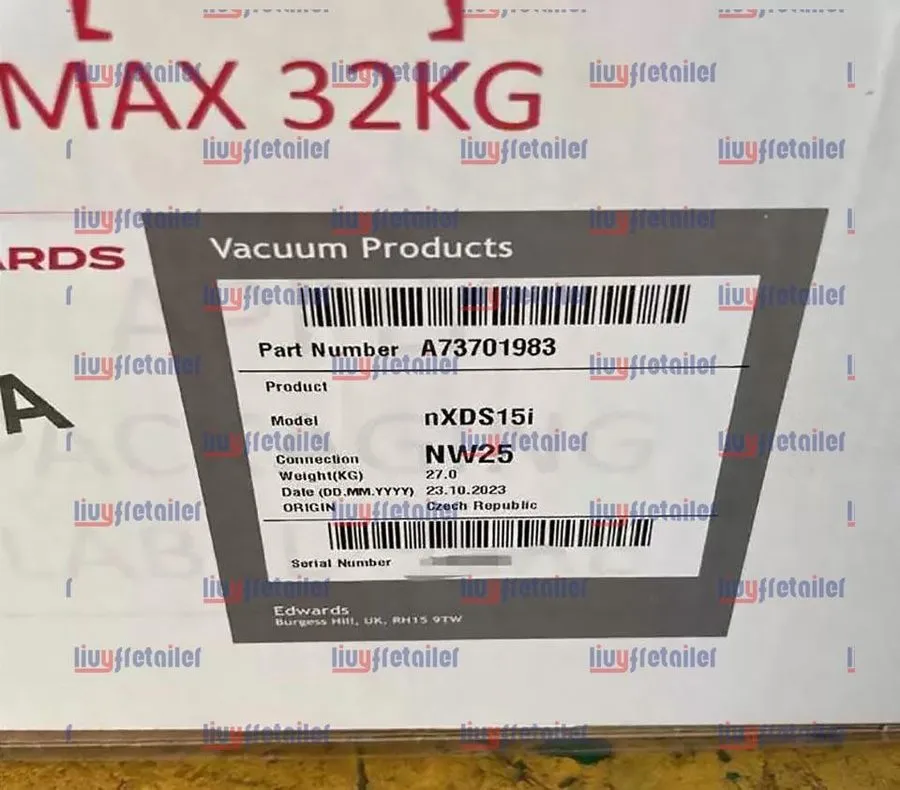 Насос EDWARDS VORTEX VACUUM PUMP NXDS15I A73701983