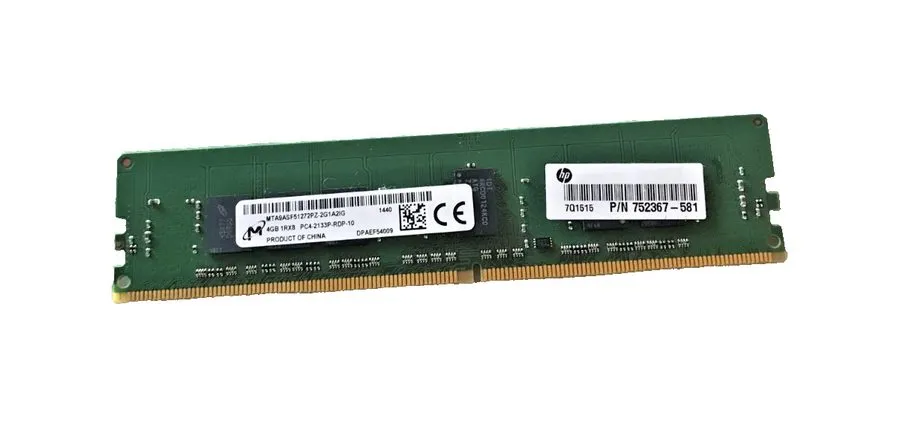 Модуль памяти Micron MtA9ASF51272PZ-2G1A2IG 4GB 1RX8 PC4-2133P RDIMM ECC-Reg — фото лота 1