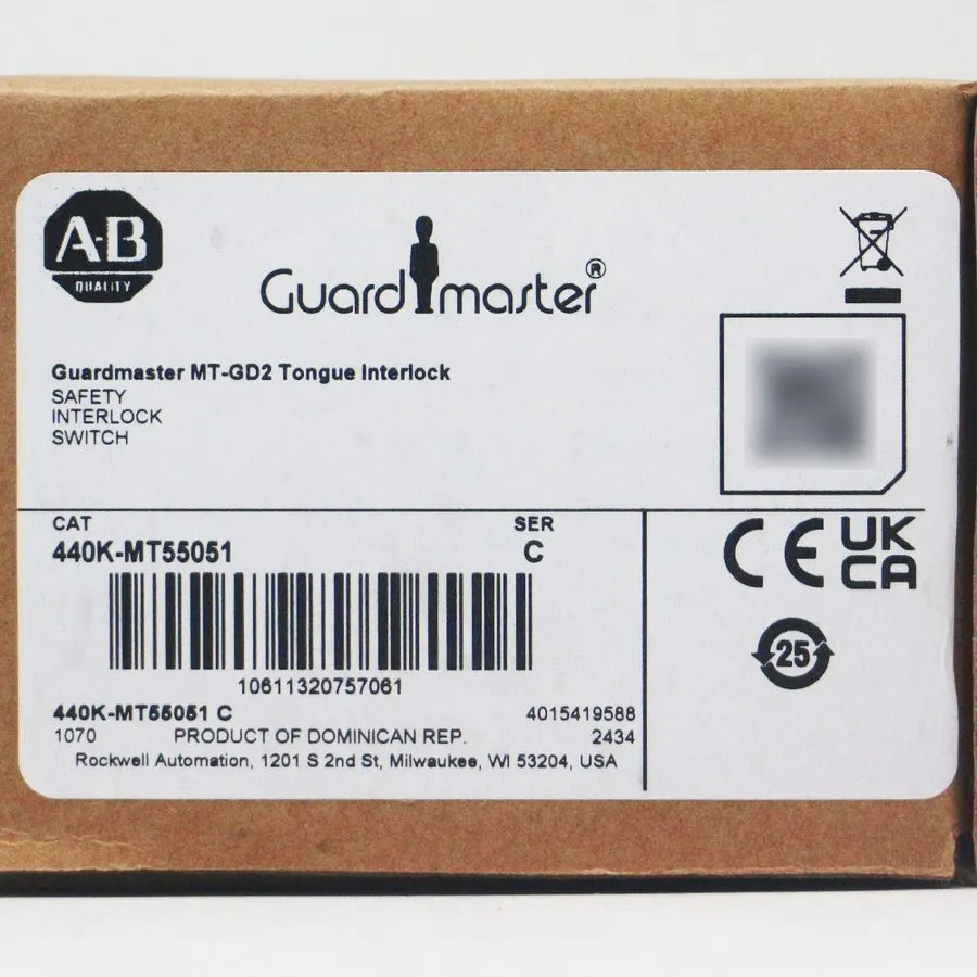 Реле безопасности Allen Bradley 440K-MT55051 Guardmaster MT-GD2 Tongue Interlock