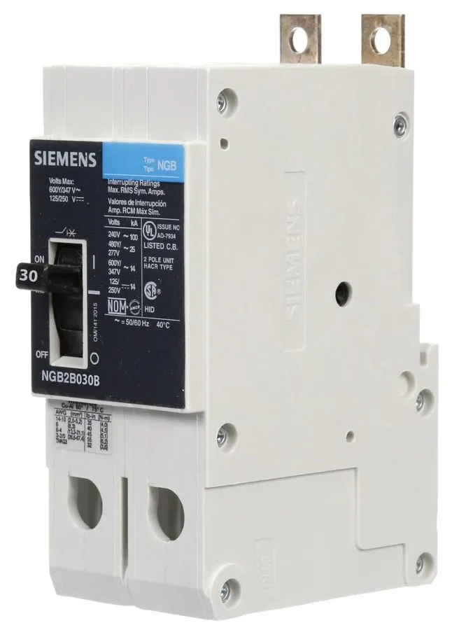 Автоматический выключатель Siemens NGB2B030B 2p 480v 30a Circuit Breaker ( NGB2B