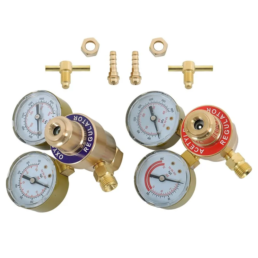 Трубопроводная арматура Oxygen Acetylene Gas Regulator Welding Cutting Torch Dua