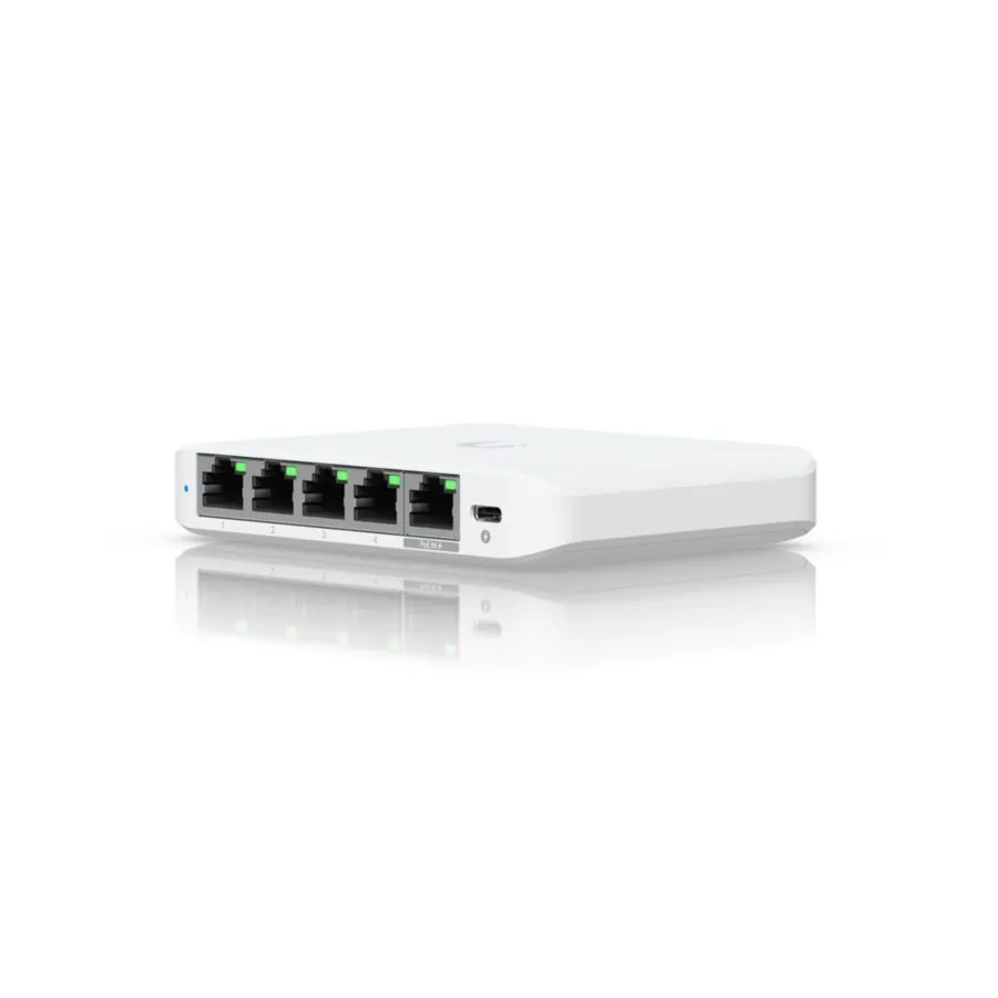 Коммутатор Ubiquiti Flex Mini 2.5G, 5-port 2.5G PoE Switch (USW-Flex-2.5G-5)