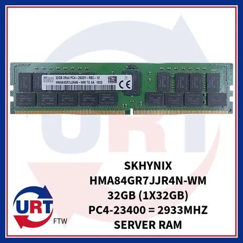 Модуль памяти SKHynix 32GB 2Rx4 DDR4-2933Y ECC REG Server RAM HMA84GR7JJR4N-WM T
