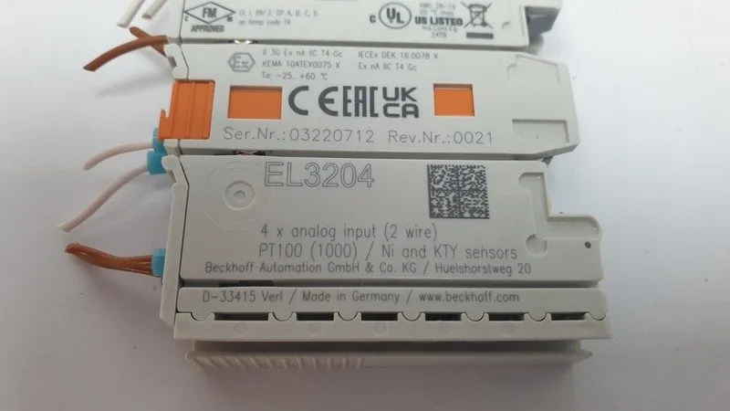 Модуль ввода-вывода Beckhoff EL3204 4-Channel Analog Input Terminal PT100 RTD Et