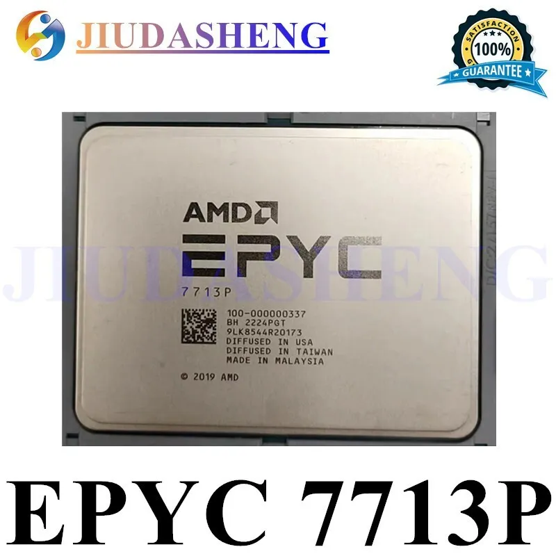 Процессор AMD EPYC 7713P CPU 64 Cores 128 Threads Up to 3.675GHz 225W SP3 Proces