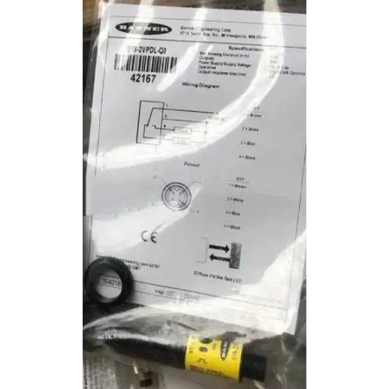 Фотоэлектрический датчик Banner S18-2VPDL-Q8 Diffuse Photoelectric Sensor 10-30V