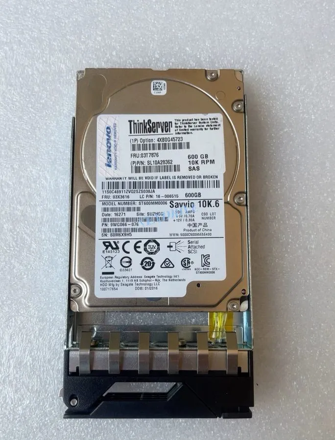 Сервер Lenovo 03T7876 03X3616 4XB0G45723 600GB ThinkServer SAS 10K 2.5'' Hot Swa