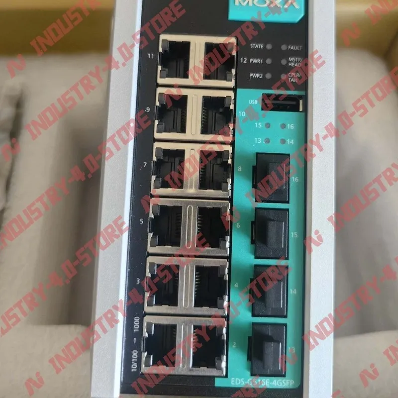 IIoT-устройство MOXA EDS-G516E-4GSFP V1.0.1 16-port Ethernet switch