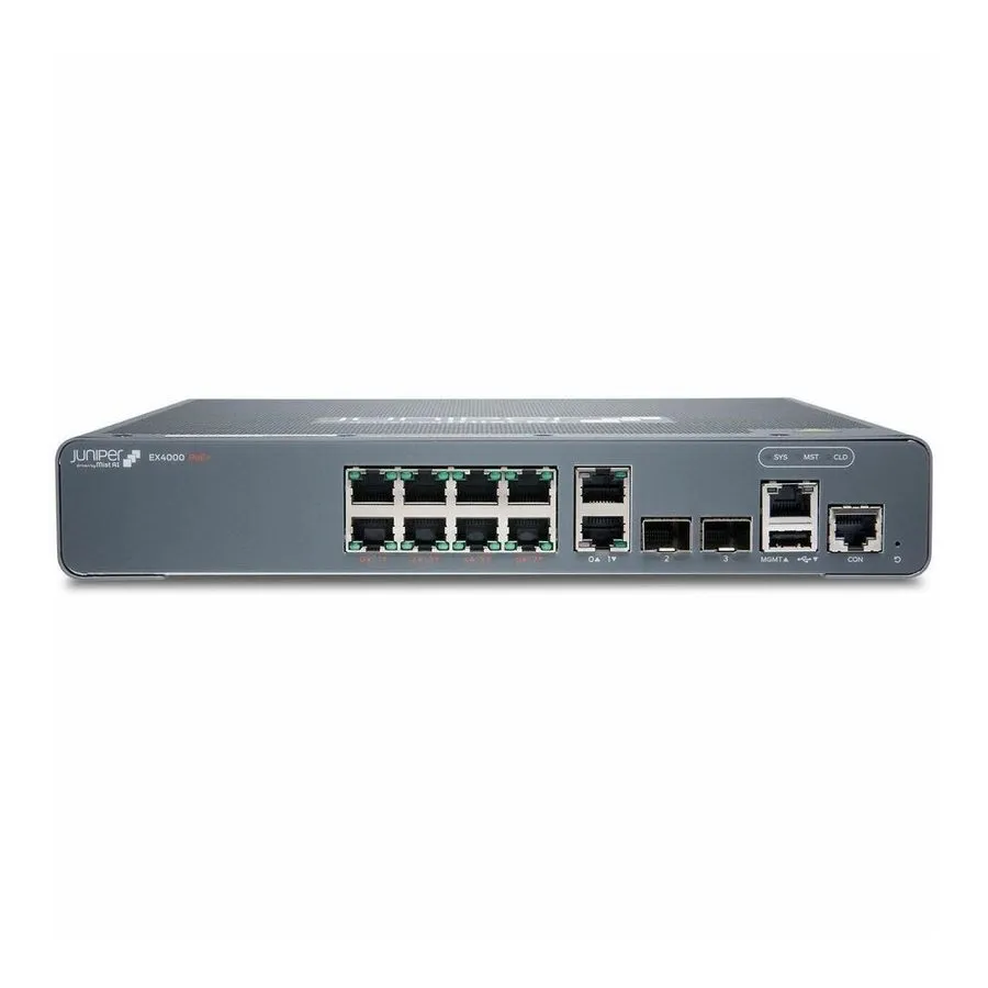 Коммутатор Juniper EX4000-8P EX4000 8-PORT 10/100/1000BASET POE+ 2X 1G/10G SFP/S