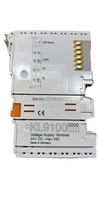 Модуль ввода-вывода Beckhoff KL9100 Voltage Supply Terminal, 24V DC 10A