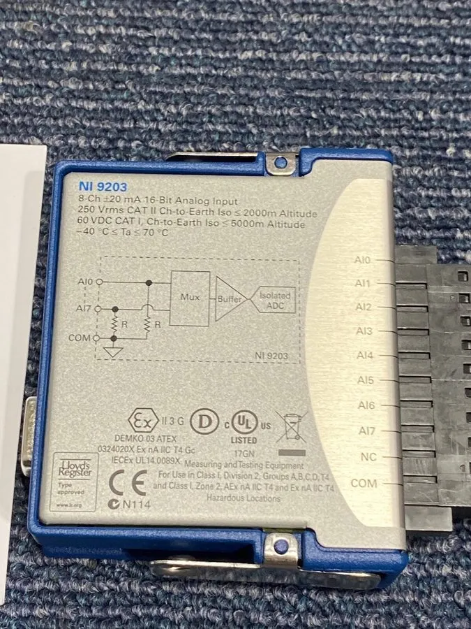 Модуль ввода-вывода National Instruments NI-9203 C Series Current Input Module