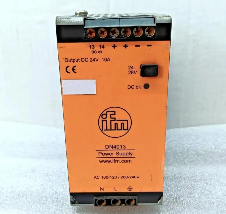 Блок питания IFM Power Supply 24V DC 10A 240W Single Phase DIN Rail Industrial S